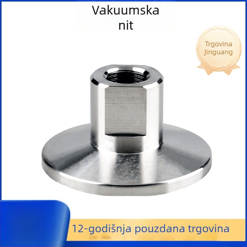 KF vakuumski spoj s unutarnjim navojem, 304 nehrđajući čelik, brzo spajanje 16, stezaljka 25, 40 čahura, prirubnica cijevi 50, pribor, instrument
