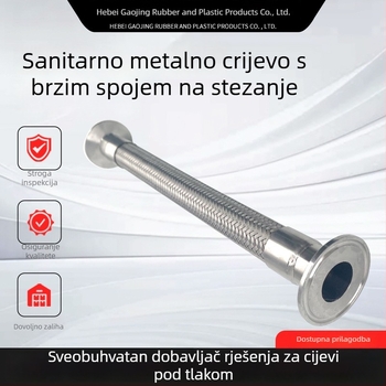 Tenkina nehrđajućeg čelika, tip čeljusti, sanitarnu stezaljku i industrijsko brzo spajanje