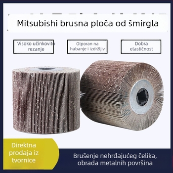 Mitsubishi najlonski abrazivni kotač s križnim otvorom, abrazivni disk s mrežom 60–80–120 i zrnima 180–240–320