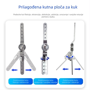 Aluminijski spojni štap od legure za koljeno, lakat, kuk i gležanj – prilagodljiv