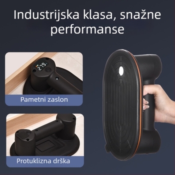 Električni podizač s vakuumskim čašicama za fiksiranje stakla i pločica, teški dizajn, s dvostrukim motorom