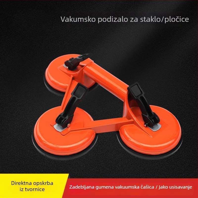Vakuumska čašica od aluminijske legure za teške pločice i staklo – snažan podizni alat za rukovanje i ugradnju pločica