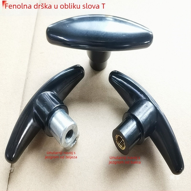 T-oblika ručka od Bakelite plastike, trokuta ručka strelica, ručni kotač