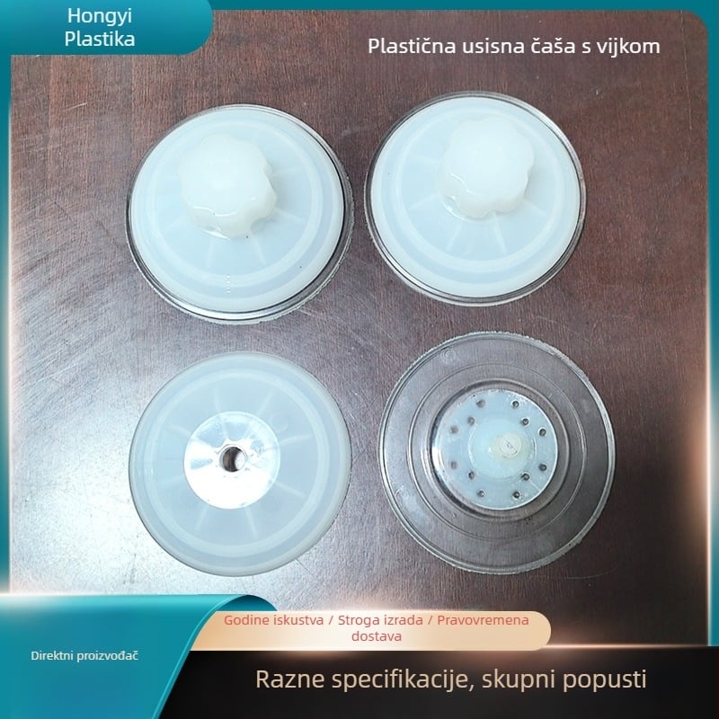 Prozirna plastična usisna kapica s vijkom za prozor – dodatak mačjem hamaku