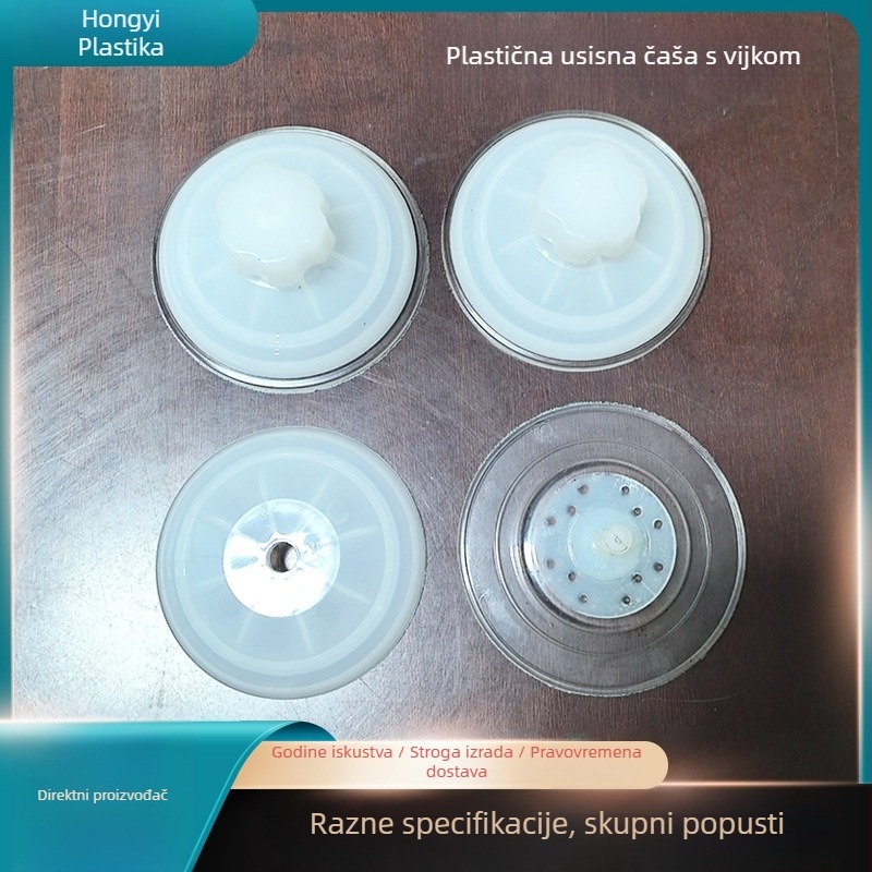 Prozirna plastična usisna kapica s vijkom za prozor – dodatak mačjem hamaku