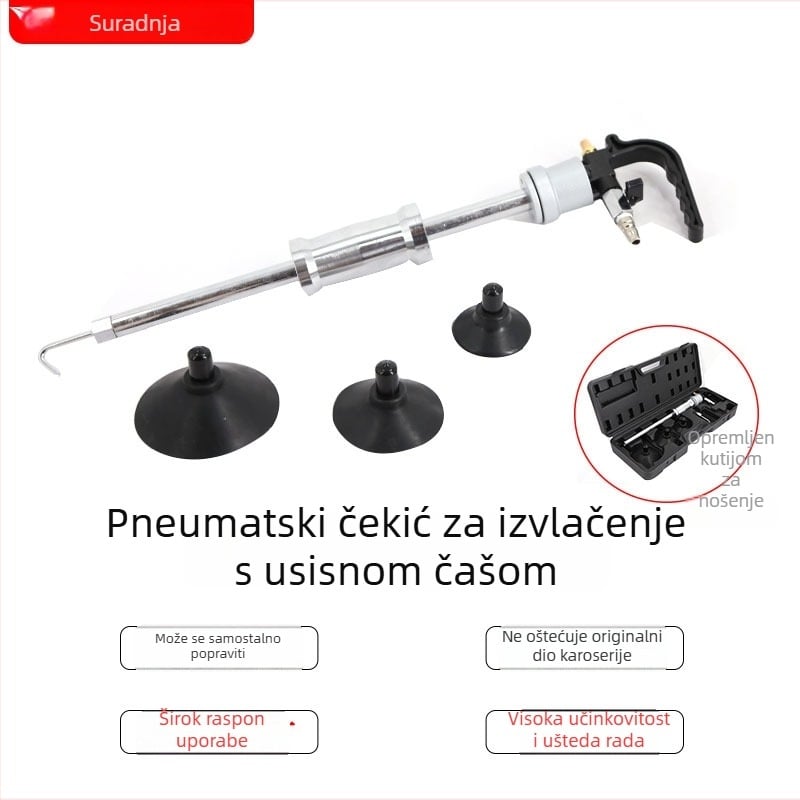 Alat za popravak udubljenja automobila s vakuum čašom, lagan i kompaktan