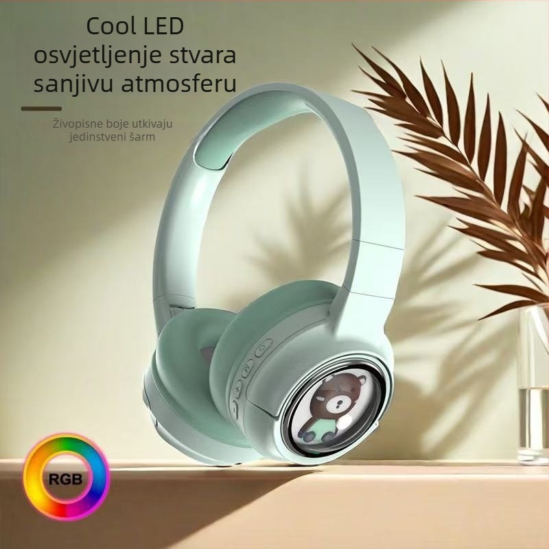 BH-S10 Svemirska kapsula sa osvjetljenjem – bežične Bluetooth gaming slušalice, preklopne, kreativno osvjetljenje