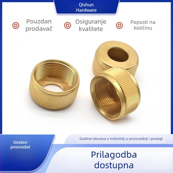 Mosazno žljebasto ručno koluto, precizna metalna komponenta, CNC obrada i prilagodba