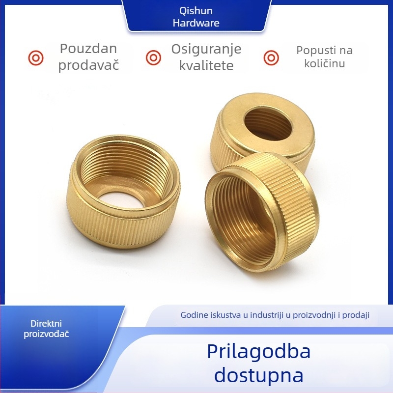 Mosazno žljebasto ručno koluto, precizna metalna komponenta, CNC obrada i prilagodba