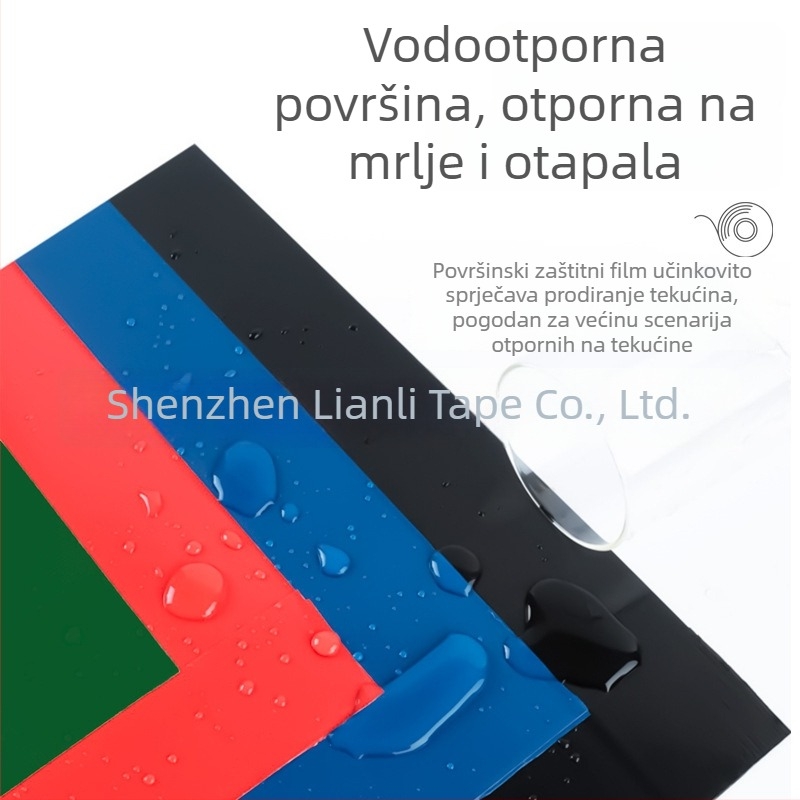 Zeleno-žuta podna traka za upozorenje i označavanje zona, visoka adhezija, vodootporna, širina 4 cm, duljina 18 m, PVC.