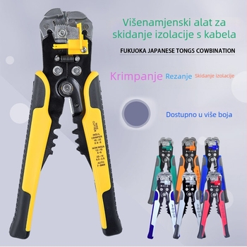 Višenamjenski automatski alat za skidanje izolacije i rezanje žica uz krimpanje