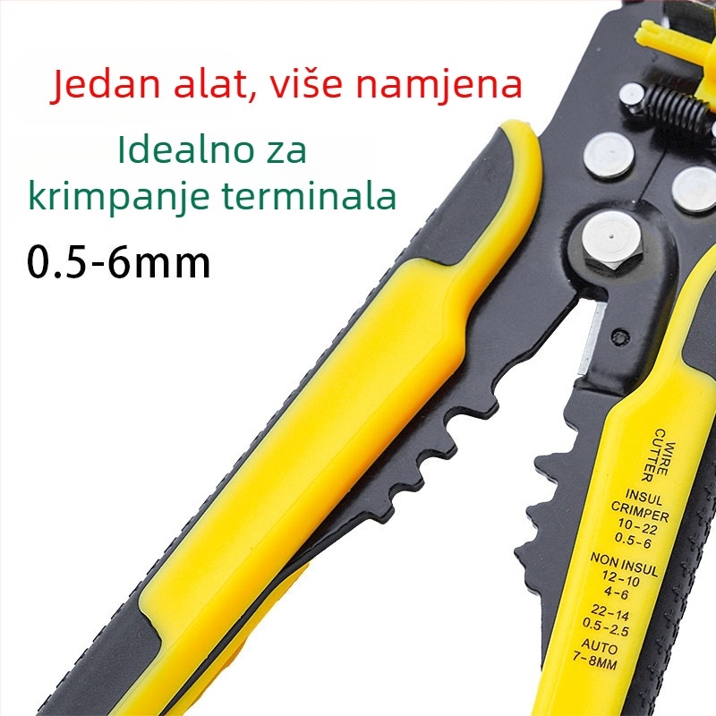 Višenamjenski automatski alat za skidanje izolacije i rezanje žica uz krimpanje
