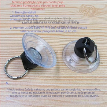 Vakuumska usisna čašica za zidni držač – bez bušenja, snažan kuk za aluminijske stropne ploče i staklene zaslone, za mobitele i tablete