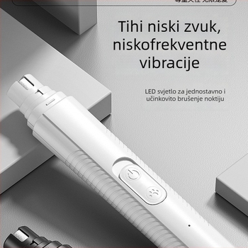 Električni brusilac za nokte za pse i kućne ljubimce, pilnik za kandže mačaka, alat za njegu noktiju malih pasa