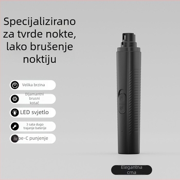 Električni brusilac za nokte za pse i kućne ljubimce, pilnik za kandže mačaka, alat za njegu noktiju malih pasa