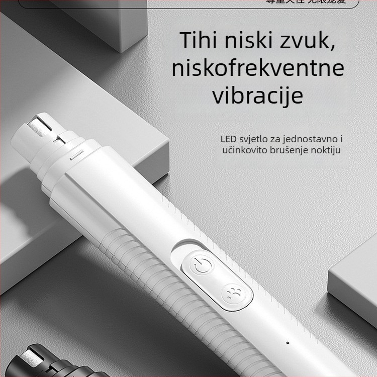 Električni brusilac za nokte za pse i kućne ljubimce, pilnik za kandže mačaka, alat za njegu noktiju malih pasa