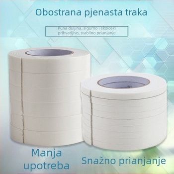 PE pjenasta traka, dvostrano ljepilo, spužasta struktura, pojačana