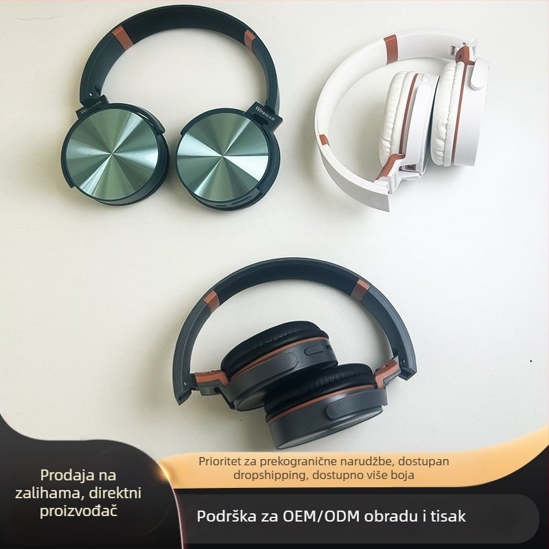 Bežične over-ear slušalice za sport, model 950, dugotrajna baterija, sklopne, Bluetooth, prilagodba logotipa