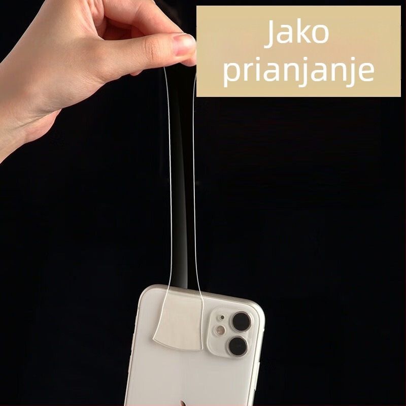Nano dvostrano ljepljiva traka, prozirni akril, vodootporna, visoke ljepivosti, bez ostataka