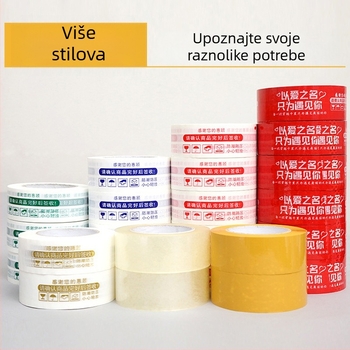 Prilagođena traka s upozoravajućim logom, prozirna ambalažna traka