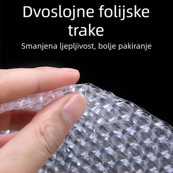 Komadi mjehurične folije od novog materijala, deblji, otporni na padanje i lomljenje, vodootporni