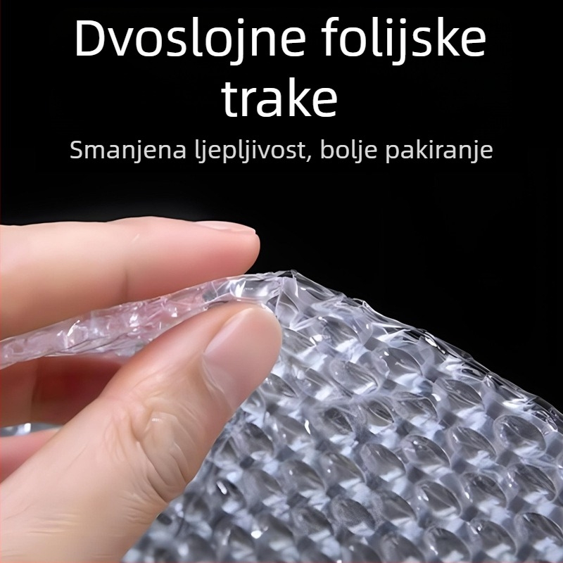Komadi mjehurične folije od novog materijala, deblji, otporni na padanje i lomljenje, vodootporni