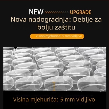 Dvoslojna folija s mjehurićima, debeđi zaštitni materijal za pakiranje, širina 60 cm, duljina 50 m