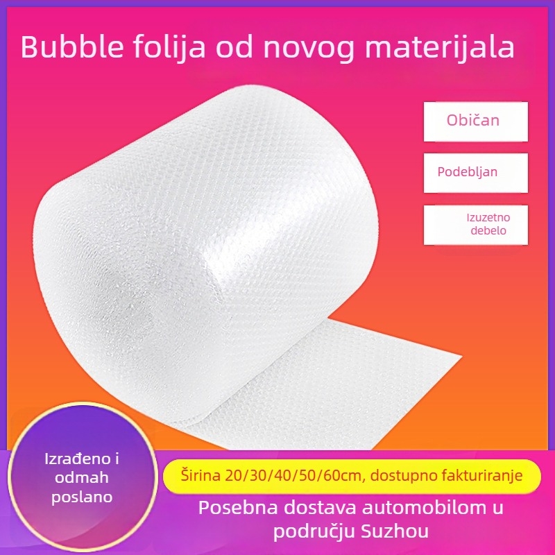 Folia s mjehurićima od novog materijala, rola, otporna na udarce za pakiranje