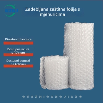 Folija mjehurića za ublažavanje udara, vrećice s zračnim stupovima i jastuci od mjehurića