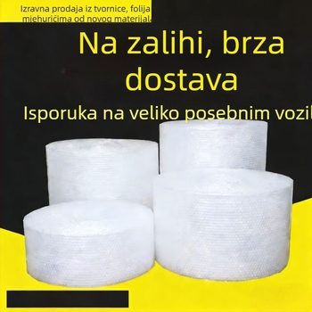Veliki valjak folije s mjehurićima, debeli jastučić od pjene, ambalažni materijal; širina 30–60 cm, duljina 20–60 m