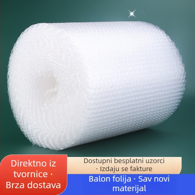 Prozirna dvostruko debela folija s mjehurićima u roli za ekspresno pakiranje