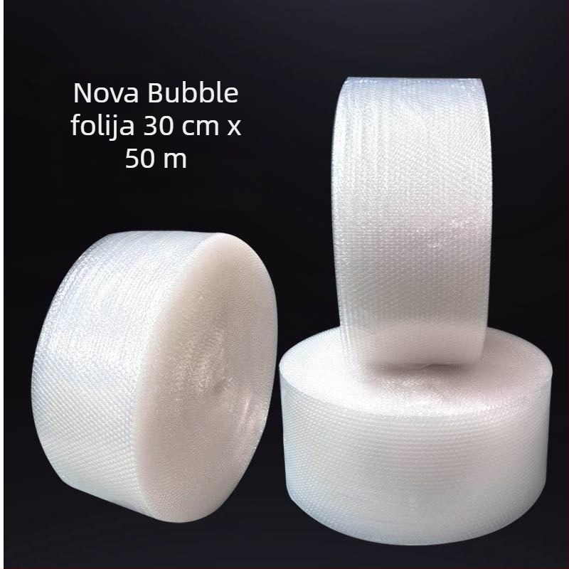 PE mjehurična folija, jednodjelna mjehurična papir, 30-rolni paket papir, šok-otporna plastična folija
