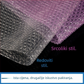 Rolka folije s mjehurićima, širina 50 cm, bijeli mjehurići srednje gustoće, debela i otporna na udarce za pakiranje, duljina oko 70 m