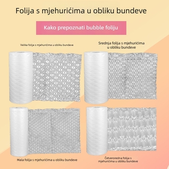 Veliki mjehurić-film u obliku tikve s pumpom za napuhivanje za zaštitno pakiranje