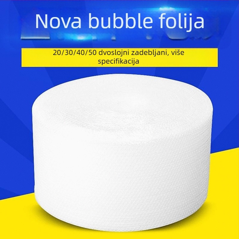 Povećana mjehurična folija za pakiranje, rola mjehurične folije, širina 30/40/50/60 cm, duljina 13–110 m