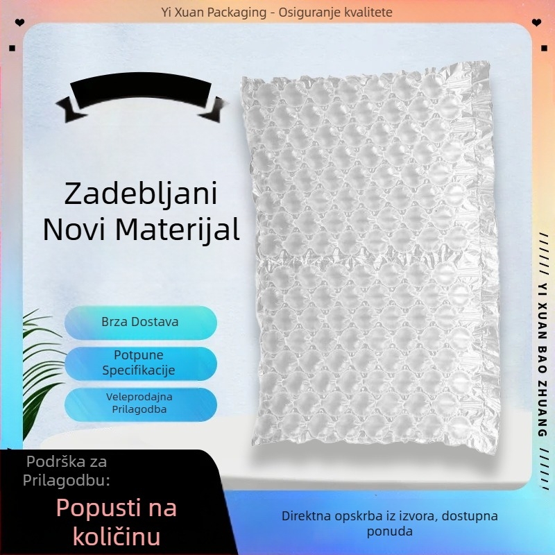 Prilagođena rola folije s mjehurićima i perforiranom trakom za odvajanje, zaštita od udara u pakiranju za e-trgovinu