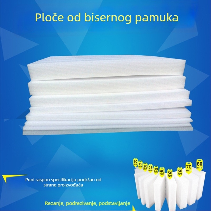 Materijal za pakiranje od bisernog pamuka – pjena, s unutarnjom podstavom i brtvom