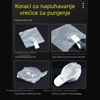 Napuhujuće zračne vreće za logističko pakiranje, zaštita od deformacija i jastučići od mjehura
