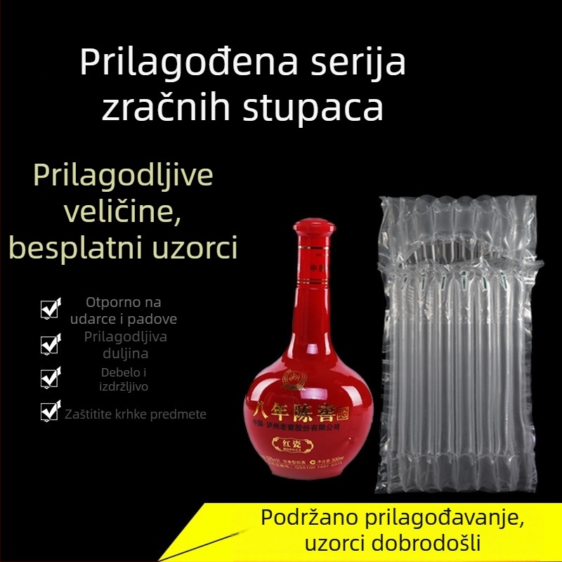 Prilagođena vrećica s zračnim stupovima za zaštitu od udara, pakiranje mlijeka u prahu, nadomjestak s mjehurićima