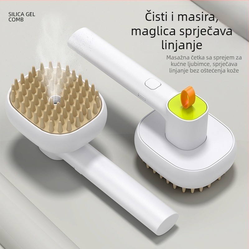 Sprej-češalj za njegu dlake mačaka i psa – masaža, jednim gumbom sprej, uklanjanje dlaka i čišćenje, sprječava rasipanje dlaka