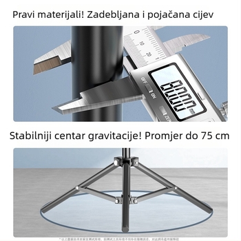 Podna držač za telefon za prijenos uživo, fotografiranje i video — višenamjenski trokutasti stalak
