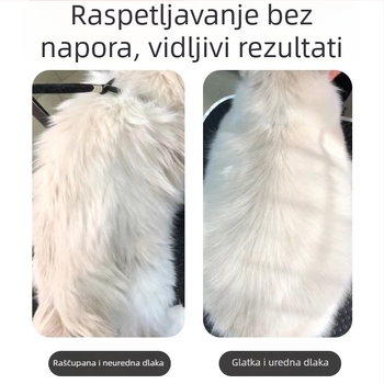 Set češljeva za kućne ljubimce od nehrđajućeg čelika za uklanjanje viška dlake, raščešljavanje i prorjeđivanje dlake – za pse i mačke