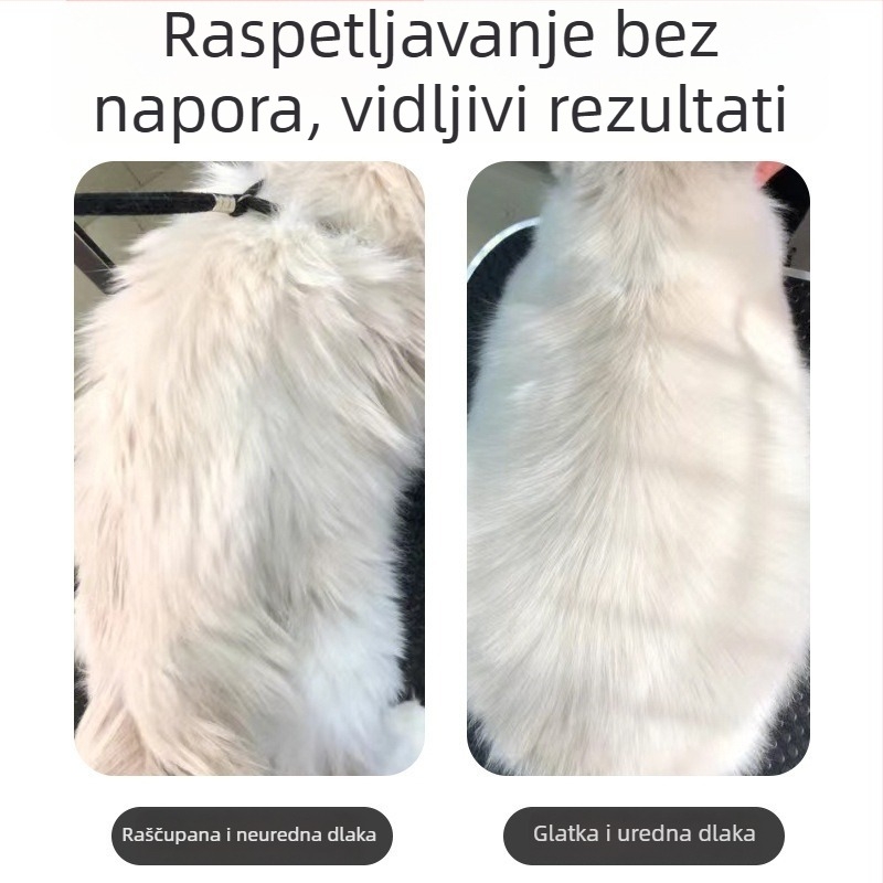 Set češljeva za kućne ljubimce od nehrđajućeg čelika za uklanjanje viška dlake, raščešljavanje i prorjeđivanje dlake – za pse i mačke