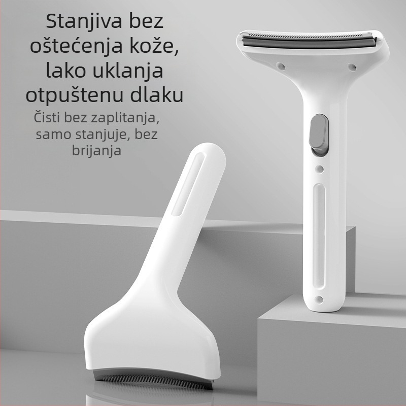 KUCHI češalj za mačke s ABS-om i nehrđajućim čelikom – uklanja otpale dlačice, raščešljava dlaku
