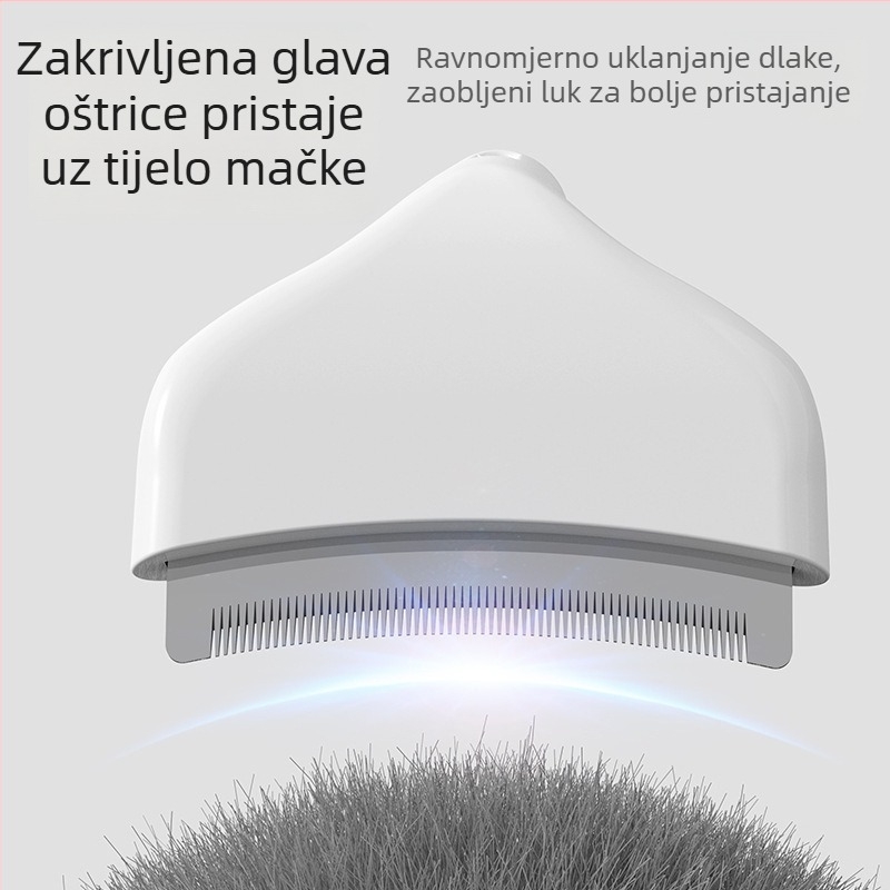 KUCHI češalj za mačke s ABS-om i nehrđajućim čelikom – uklanja otpale dlačice, raščešljava dlaku