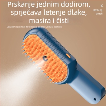 Koledi masažni češalj za mačke i pse, uklanjanje dlaka, sprej jednim klikom, anti-statički, nježan prema koži