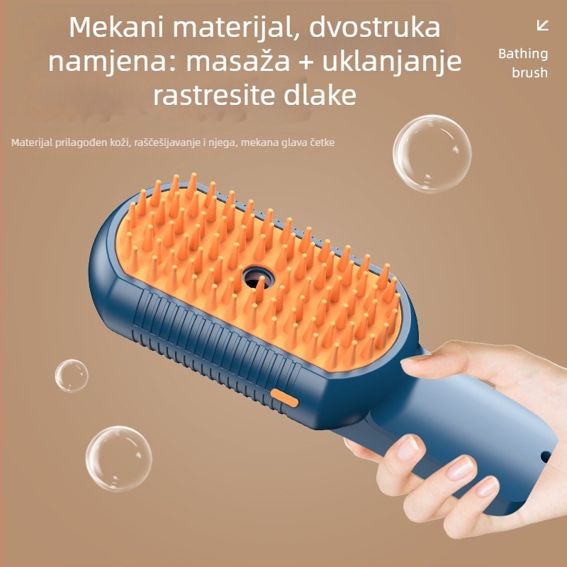 Koledi masažni češalj za mačke i pse, uklanjanje dlaka, sprej jednim klikom, anti-statički, nježan prema koži