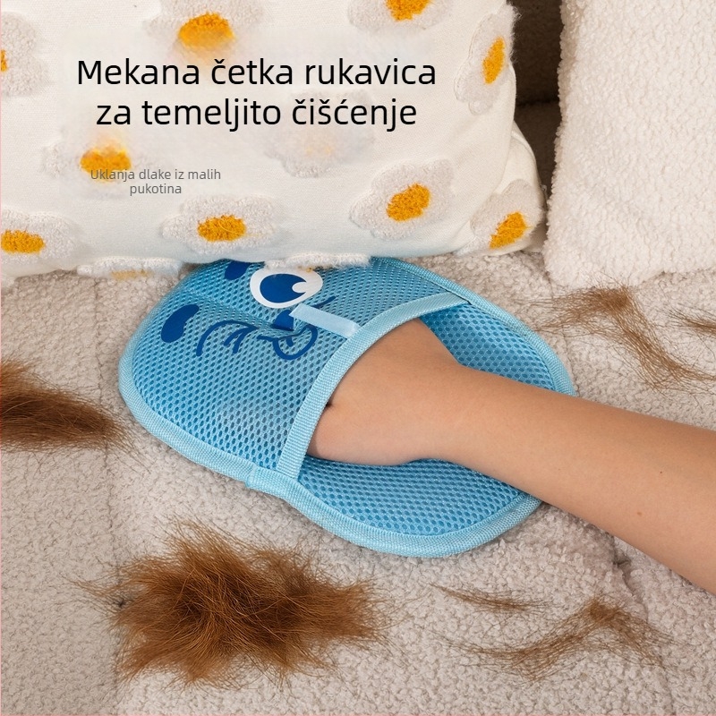 Elektrostatična rukavica za uklanjanje dlaka kućnih ljubimaca s dvostrukom četkom