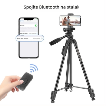 NP3180s 135 cm stativ za mobitel za livestream s LED rasvjetom i aluminijskim legurama