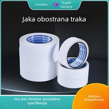 Dvostrana ljepljiva traka za zid, visokotemperaturna topljiva ljepila, bijela, bez ostataka, snažna adhezija